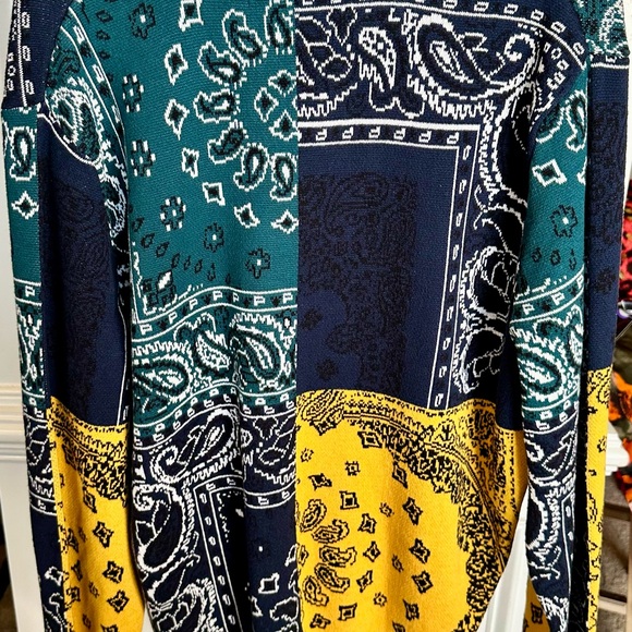 Sun + Stone Multicolor Patterned Sweater - Picture 4 of 4